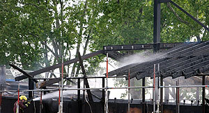 El 'Cutty Sark' sufre graves da&ntilde;os por un incendio del que no hay pruebas de que fuera intencionado